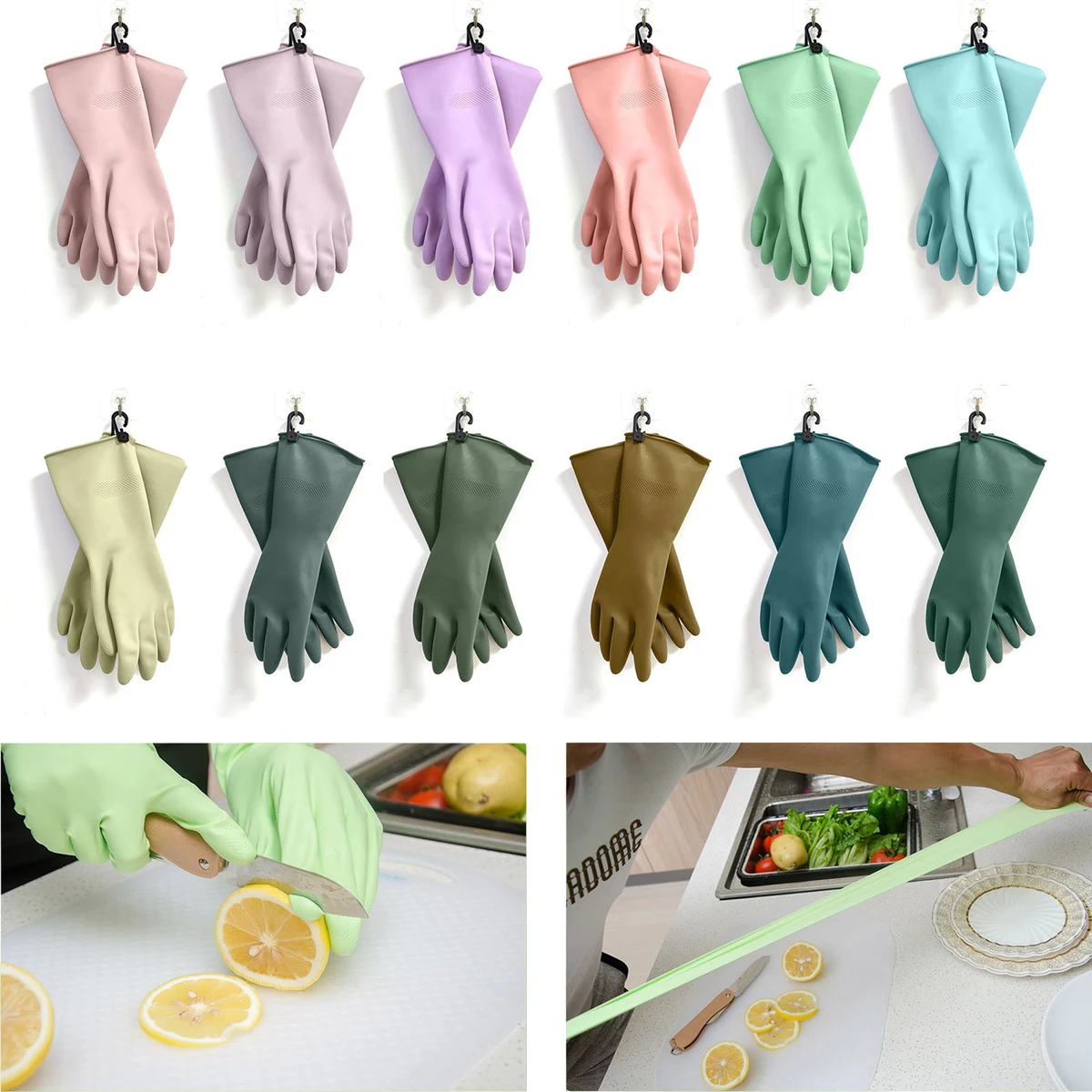 Latex Waterproof Kitchen Gloves 1