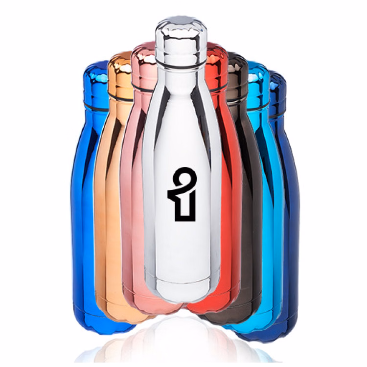17 oz. Metallic Levian Cola Water Bottle - BPA Free