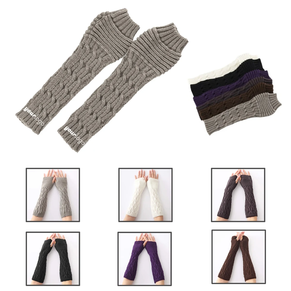 Knitted Fingerless Warmer Sleeves 1