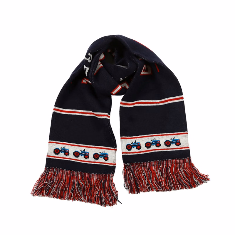 Custom double sided jacquard scarf