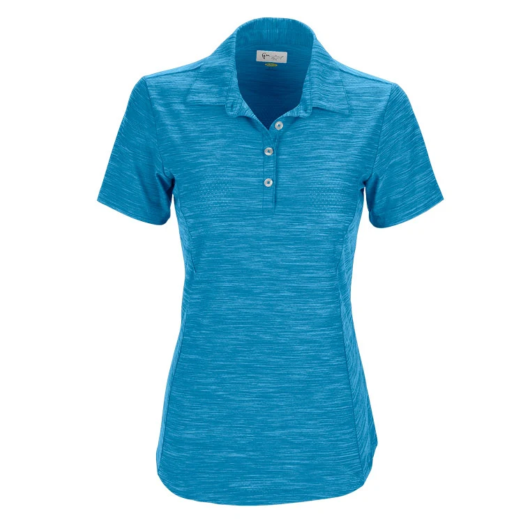 Greg Norman Ladies Play Dry Heather Solid Polo 1