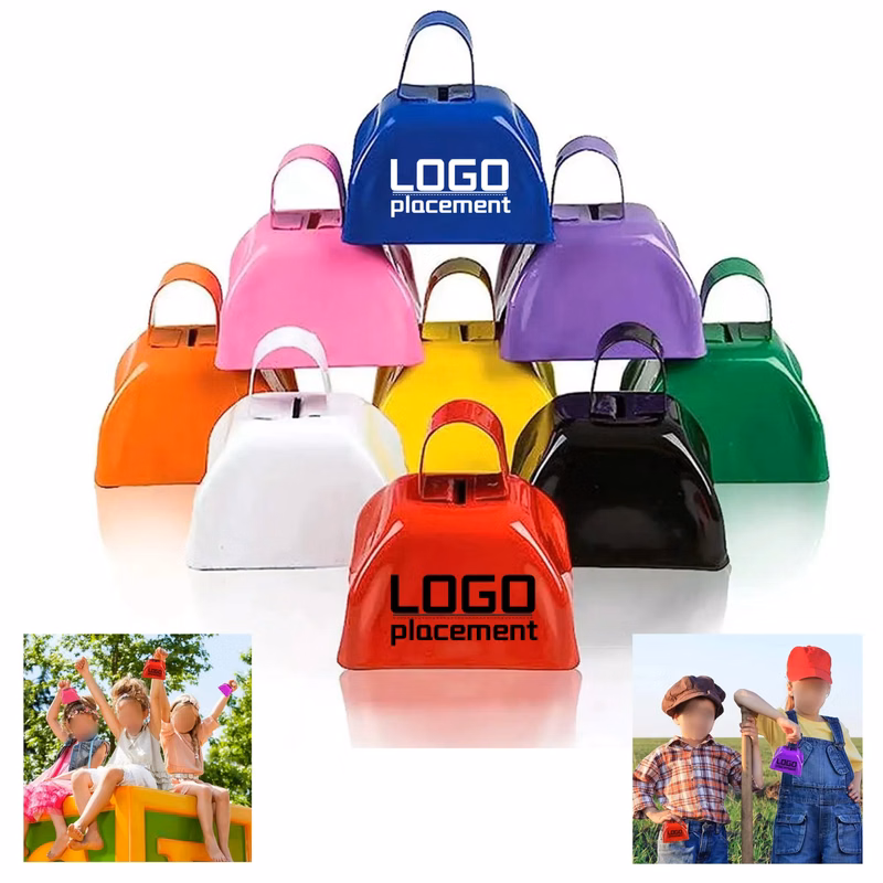 Square Colored Metal Cow Bell for Holiday Crafts