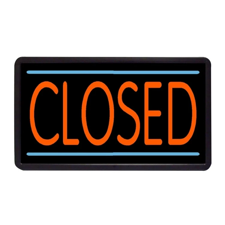 Closed 13" x 24" Simulated Neon Sign 1