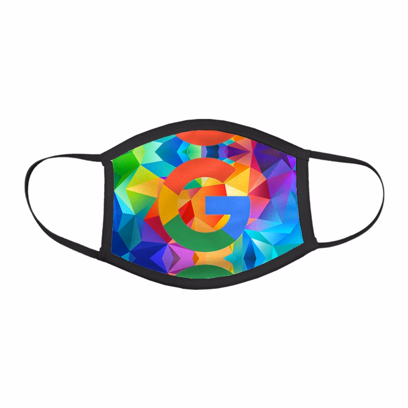 Sublimated Face Mask Black Trim