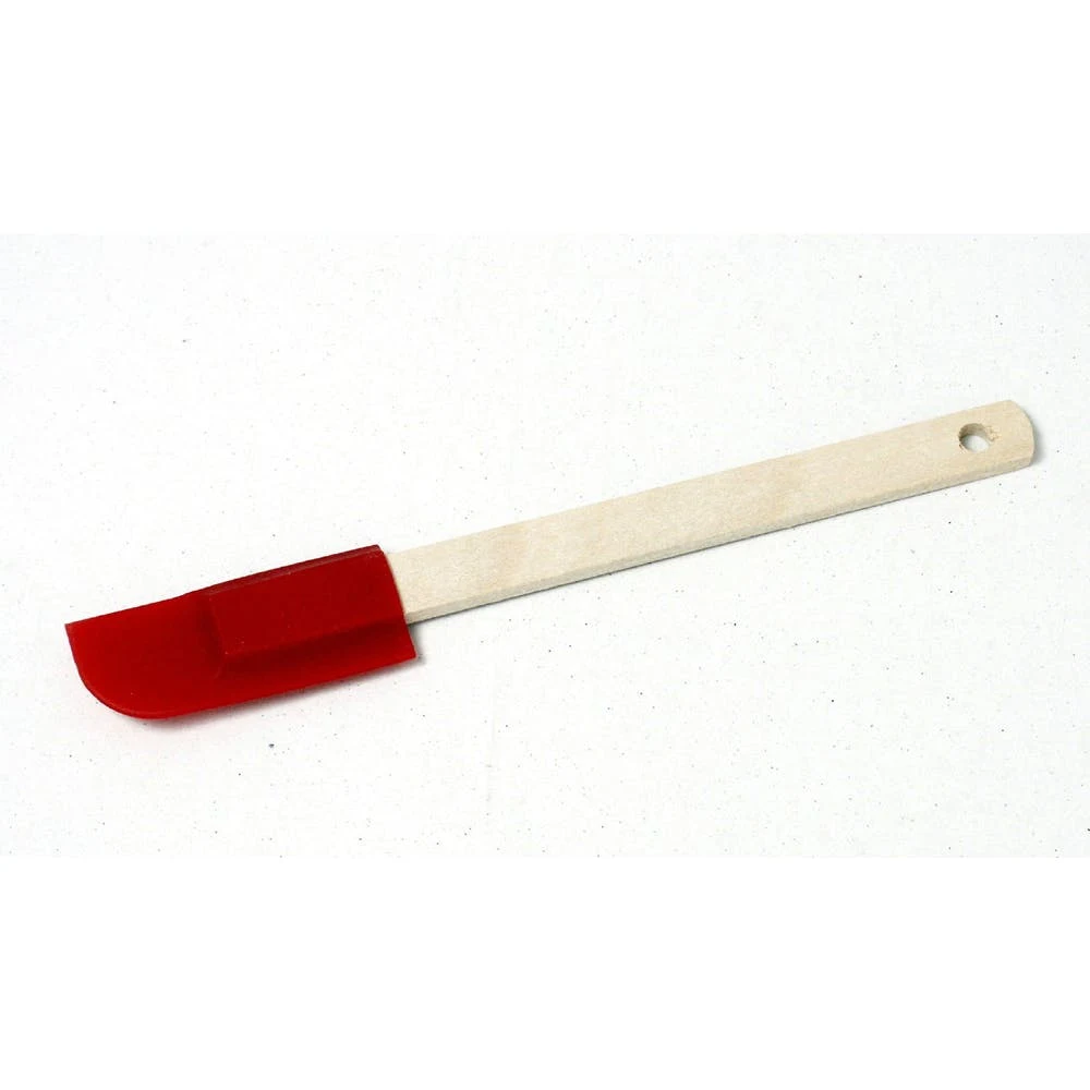 Silicone Spatulas - Wood Handle Blue/Red 1
