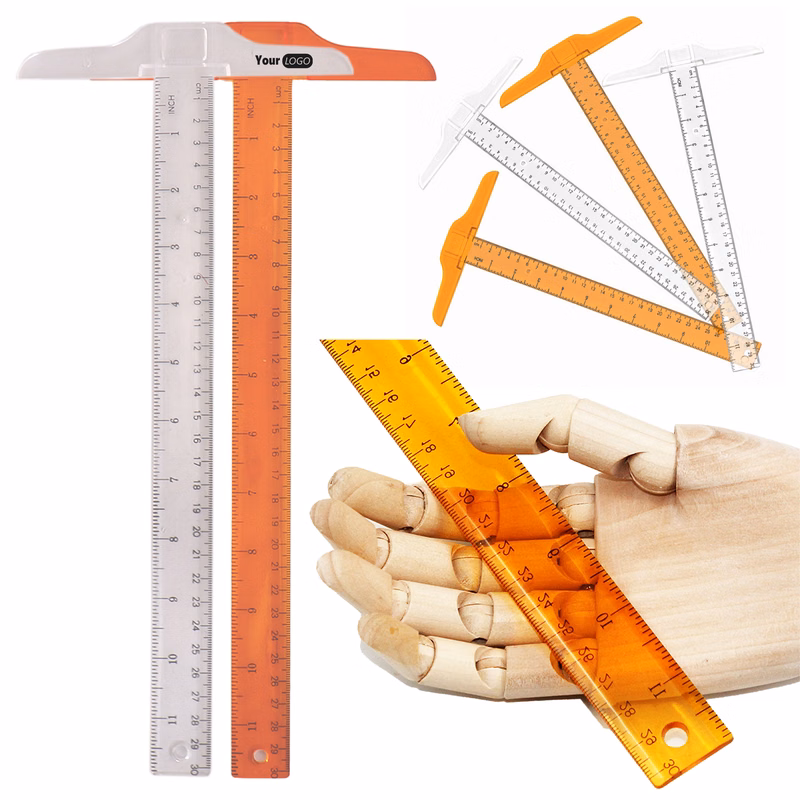 Plastic T-Shaped Design Ruler