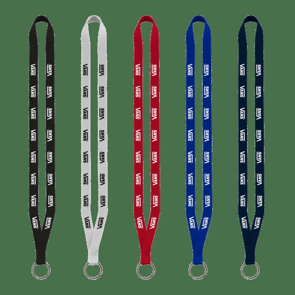 1/2" Polyester Lanyard with Sewn Metal Split-Ring 1