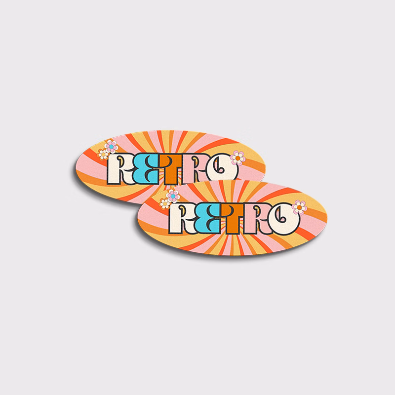 Oval Stickers 5x2
