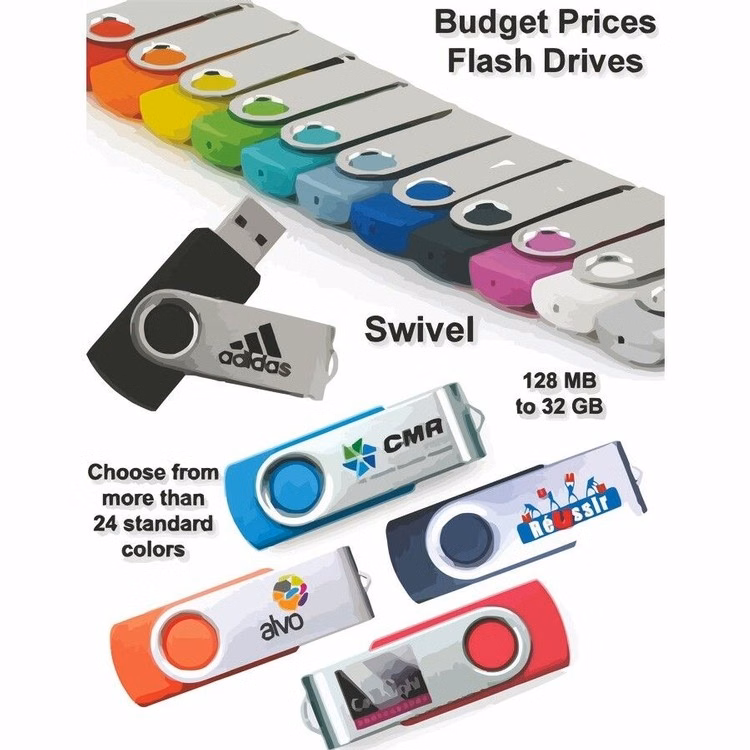 Swivel Flash Drive / USB - 64 GB Memory
