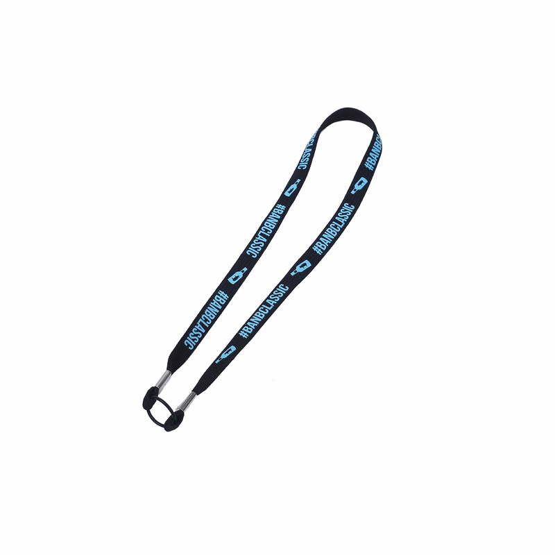 Promotional Water Bottle Strap w/ Expandable Rubber O-Ring