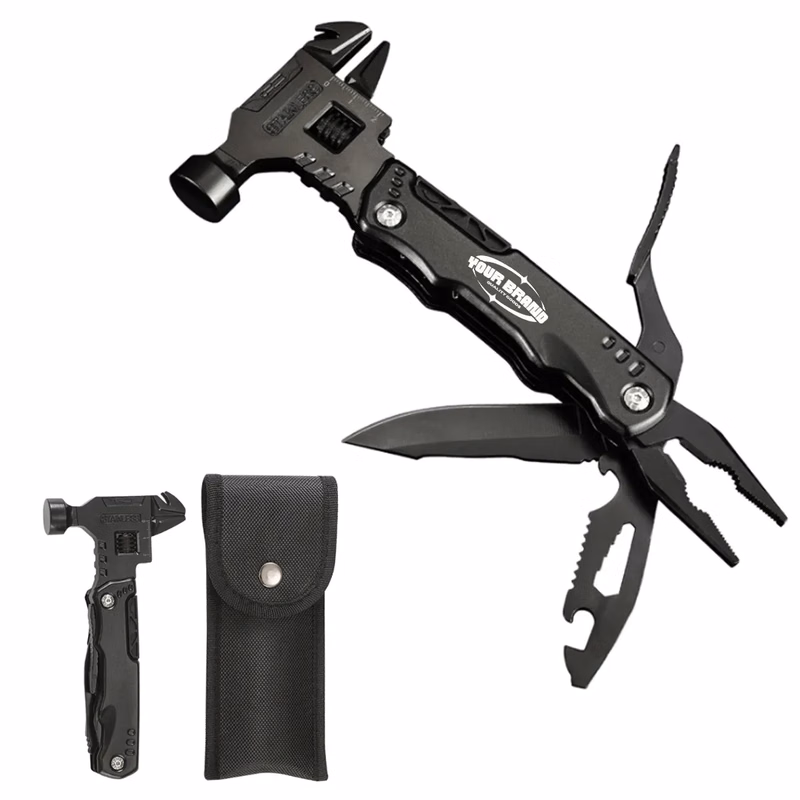 16In1 Multi-function Hammer Wrench Survival Camping Gear