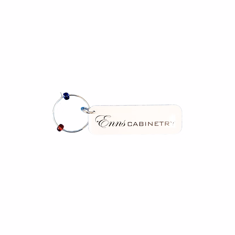 Wine Glass //Coffee Mug/Charm with double sided custom shape from 1.1 - 2 Sq. In.