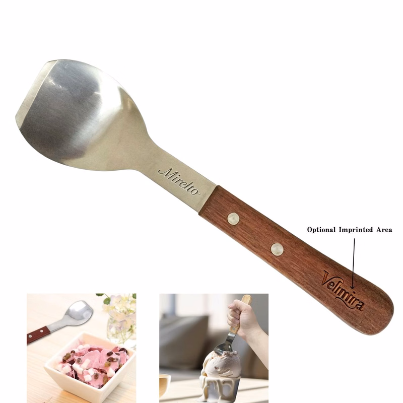 Stainless Steel Ice Cream Spade with Wooden Handle