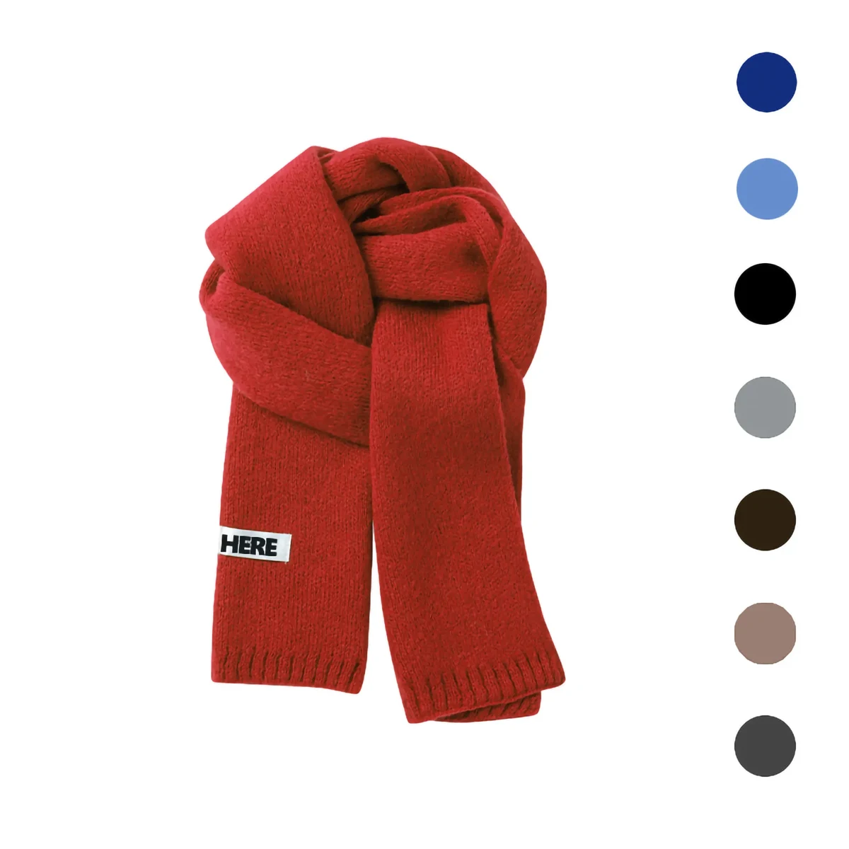Custom Winter Thickened Warm Knitted Scarf 1