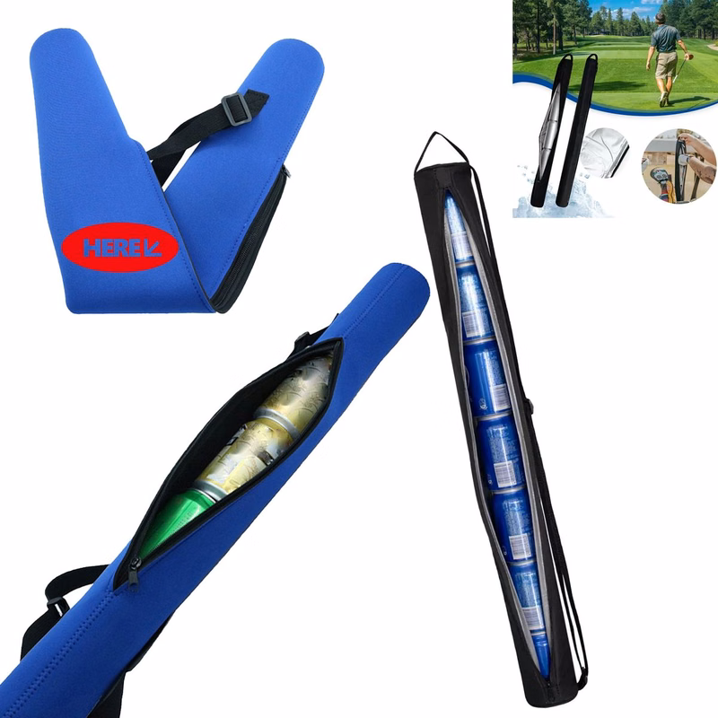 Slim Neoprene 6-Pack Cooler with Strap