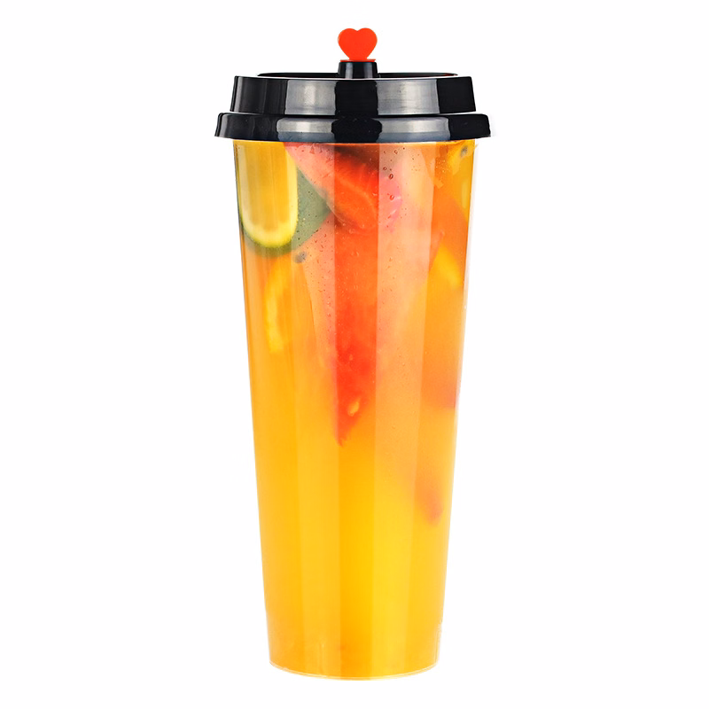 24OZ Disposable Coffee Cup Juice Packaging Plastic Frosting Cup