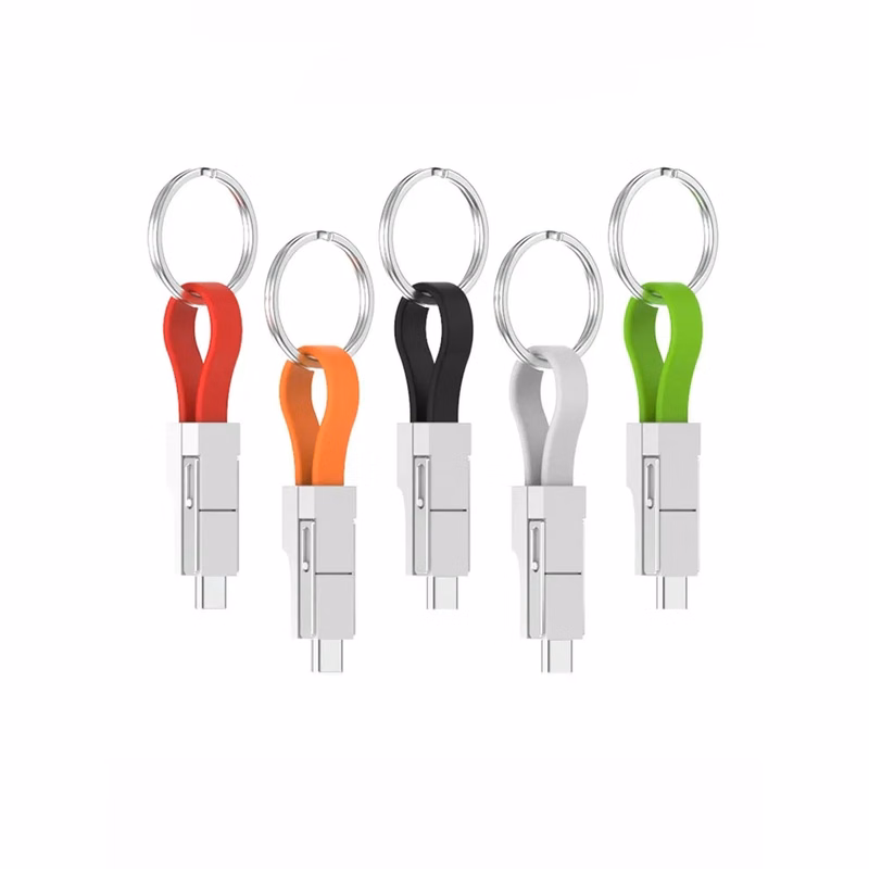 3-in-1 Charging Cable with Keychain
