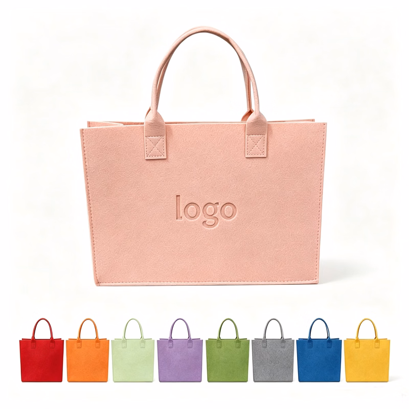 Custom Felt Carry Tote Bag