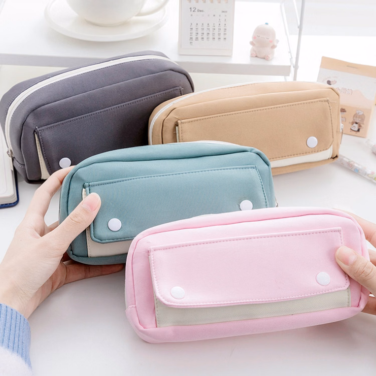 Large Capacity Student Pen Bag Box Korean Pencil Pouch