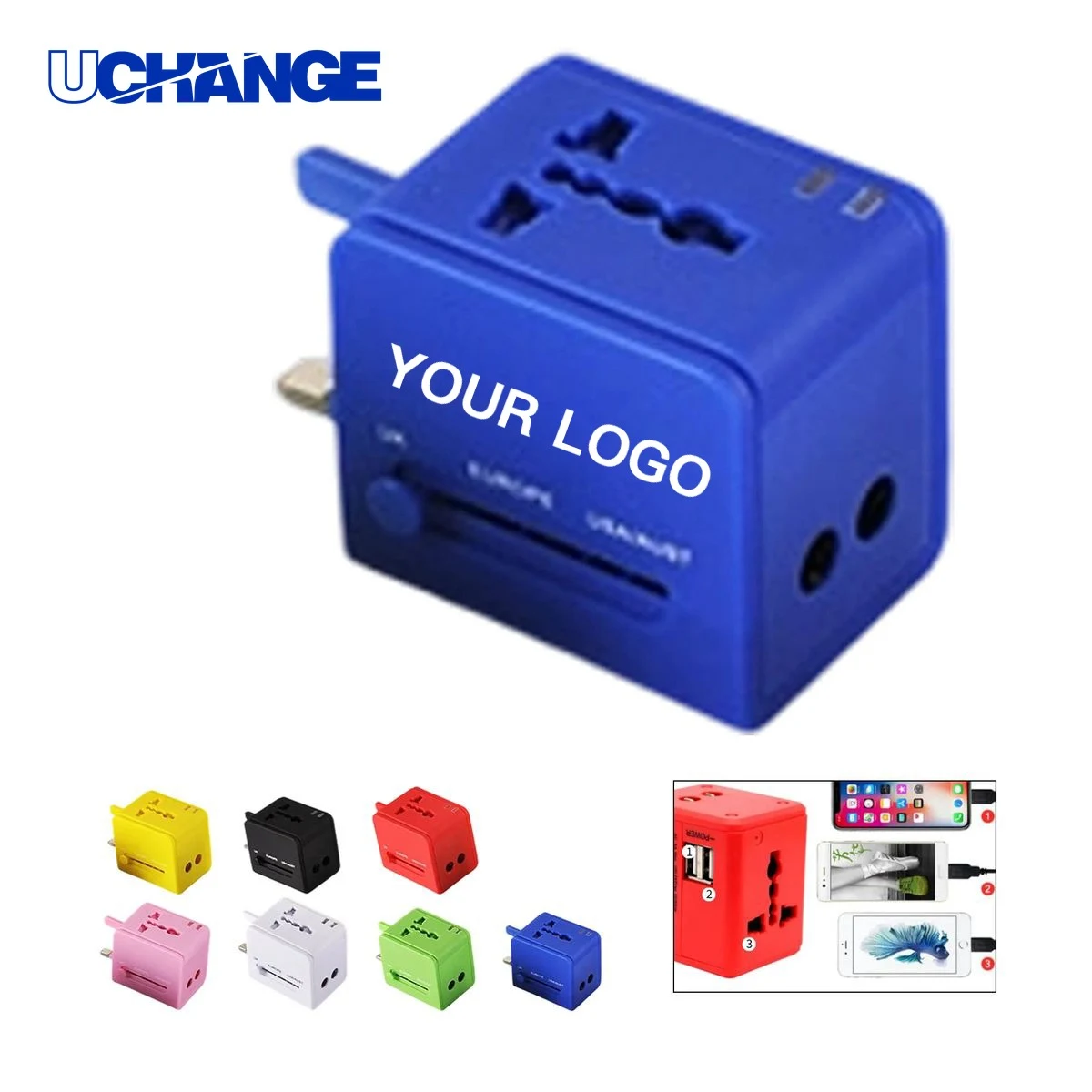 Travel Power Converter Tool with Dual USB 1
