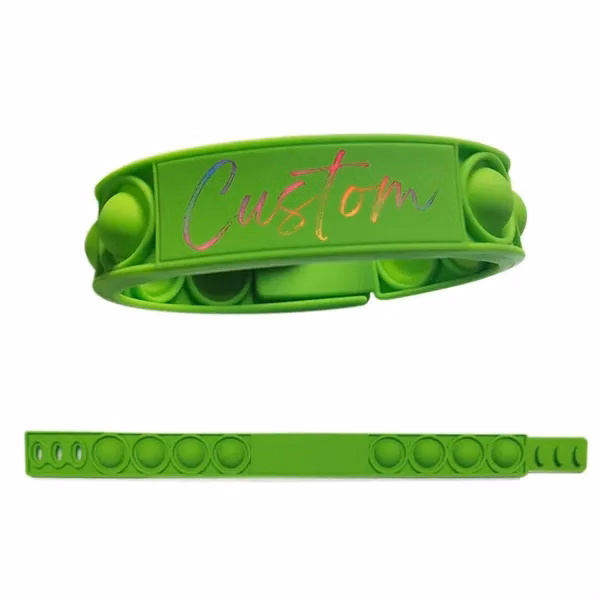 Custom Silicone Wristband 9.33 inch Wide — Durable Employee Recognition Bracelet