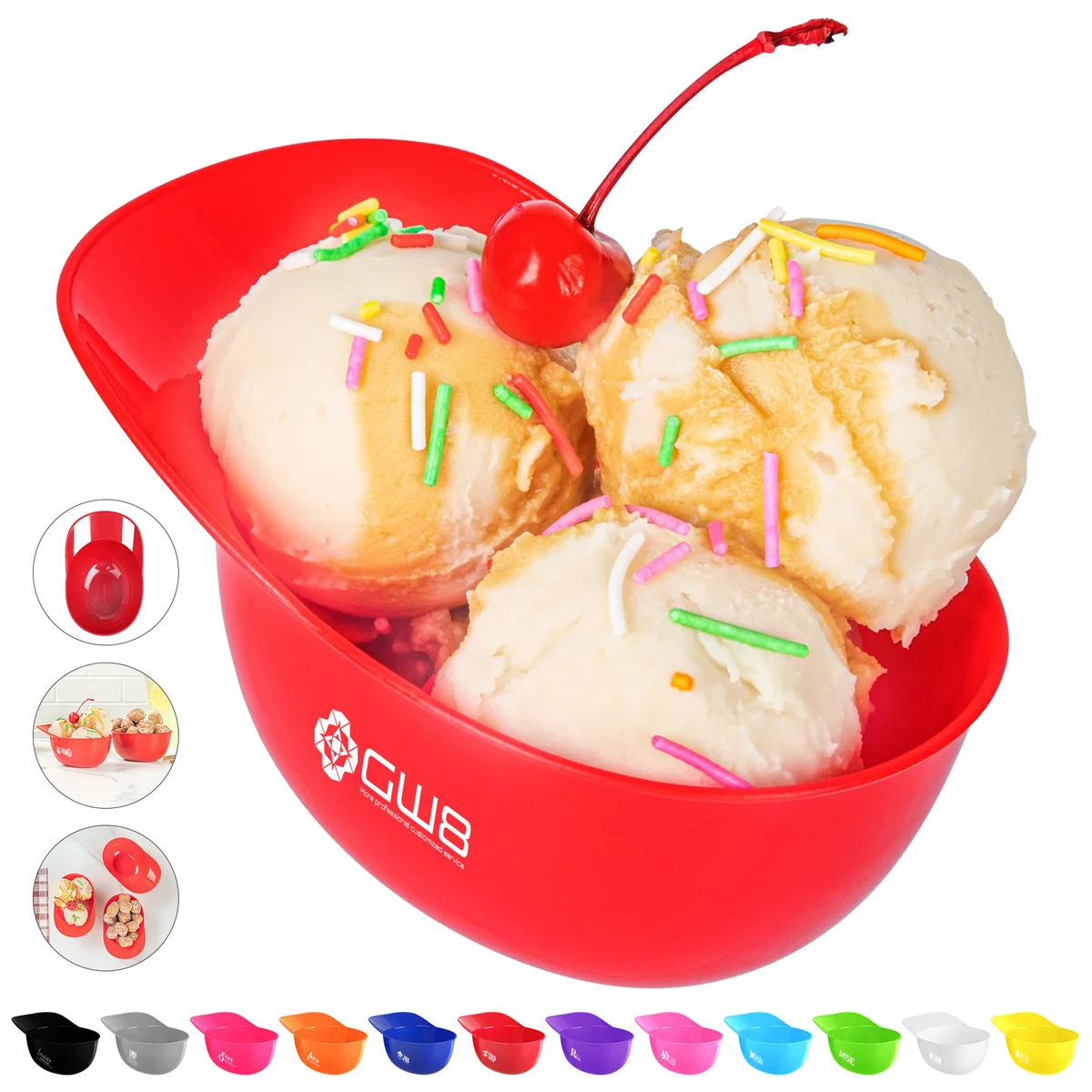 8OZ Baseball Helmet Ice Cream Bowl (MOQ: 100) 1