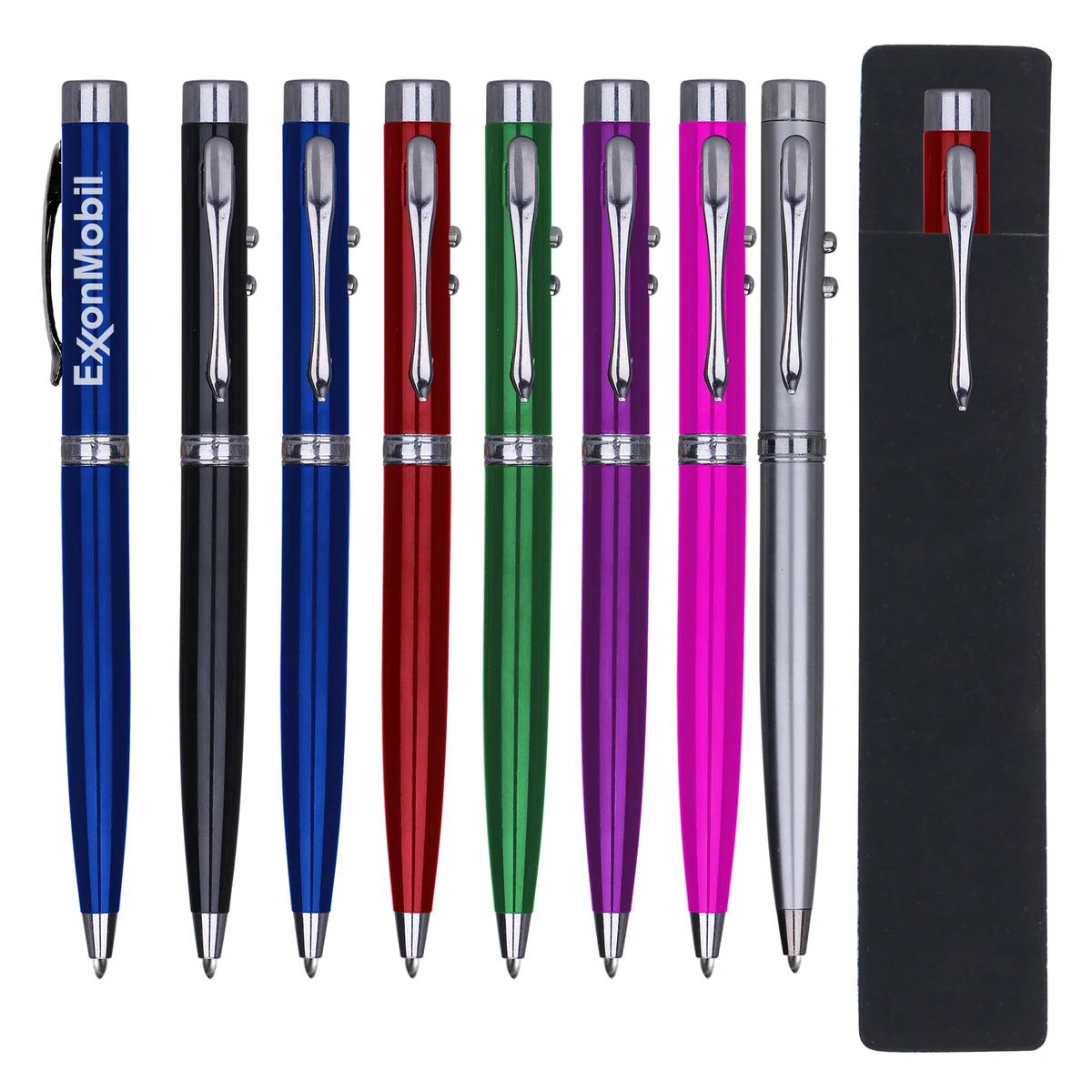 Metal Pen, Laser Pointer & Flashlight w/ PE-Pouch 1