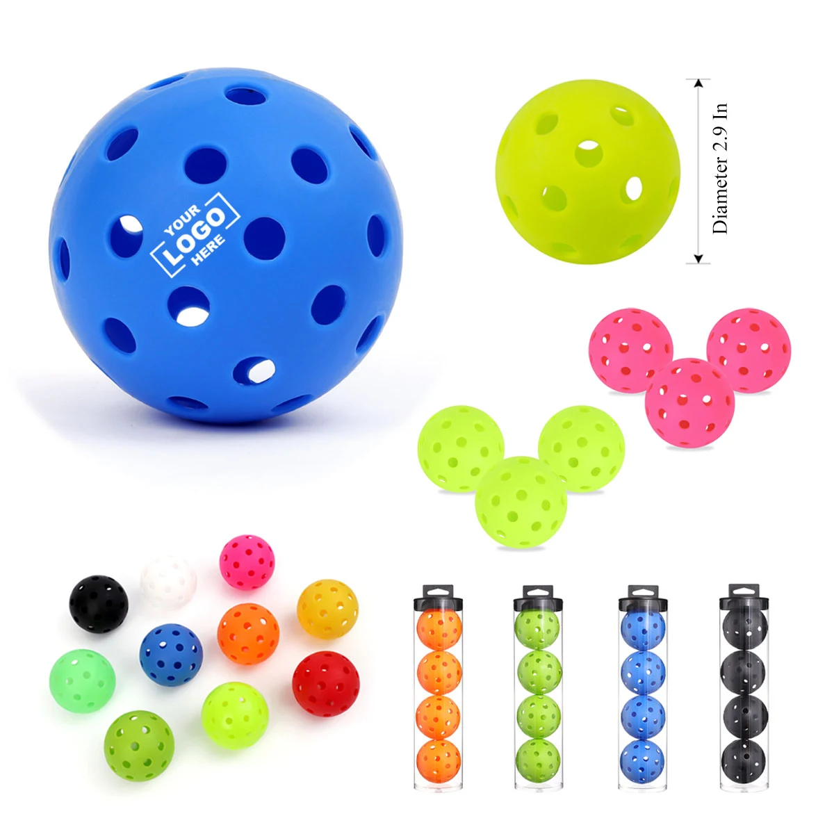 40 Holes Sports Outdoor Pickleballs 1