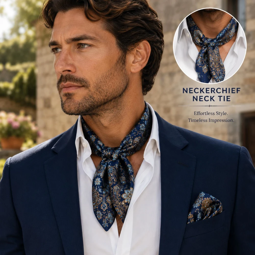 Neckerchief Polyester Silk Sublimation Neck Tie 1