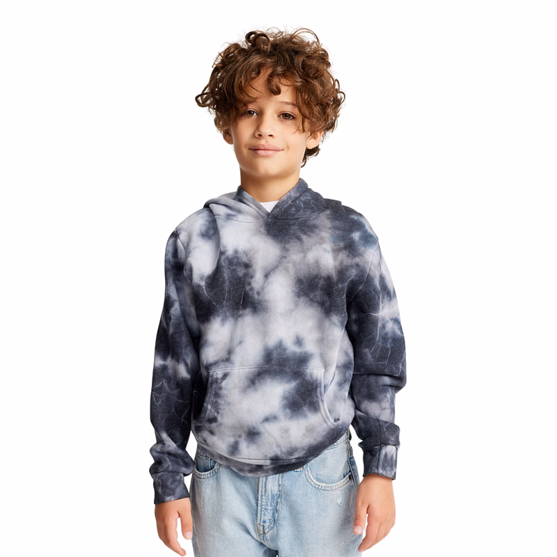 Youth Fleece Cloud Tie Dye Pullover Hoodie