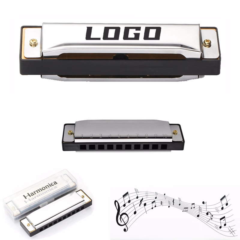 10 Hole C Key Diatonic Blues Harmonica