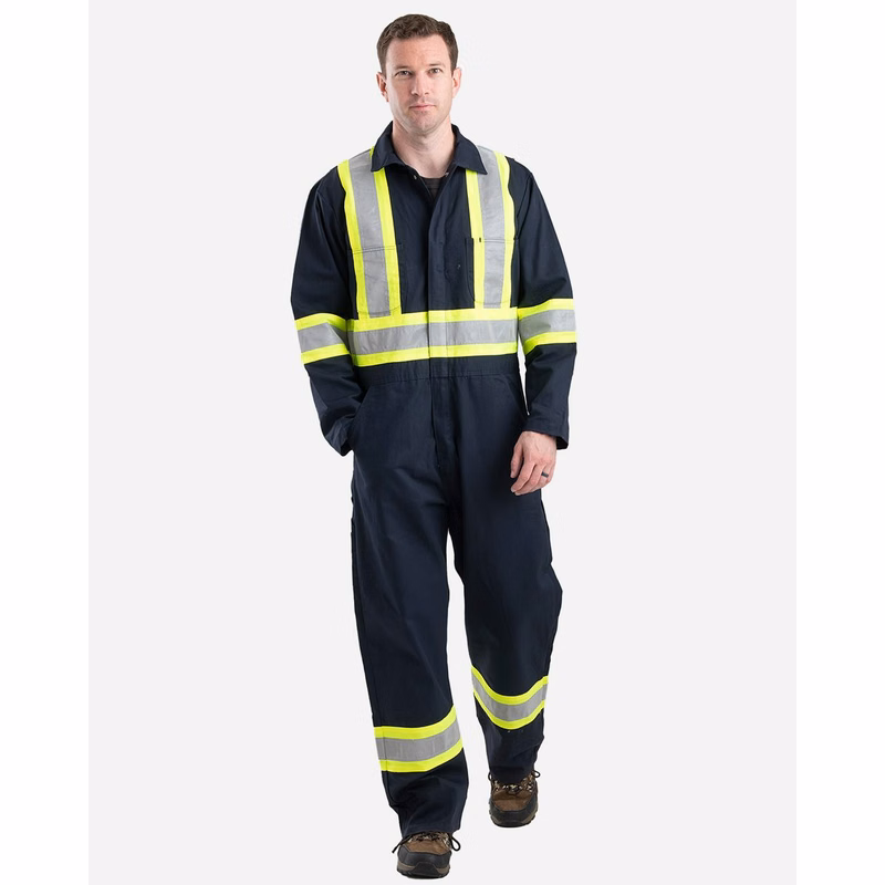 Men's Safety Striped Unlined Coverall - HVC250