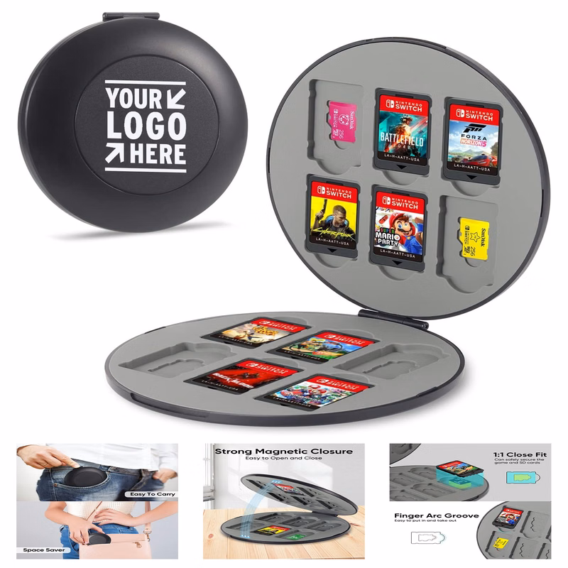 Portable Nintendo Switch OLED Game Holder Micro SD Memory Cards Storage Case