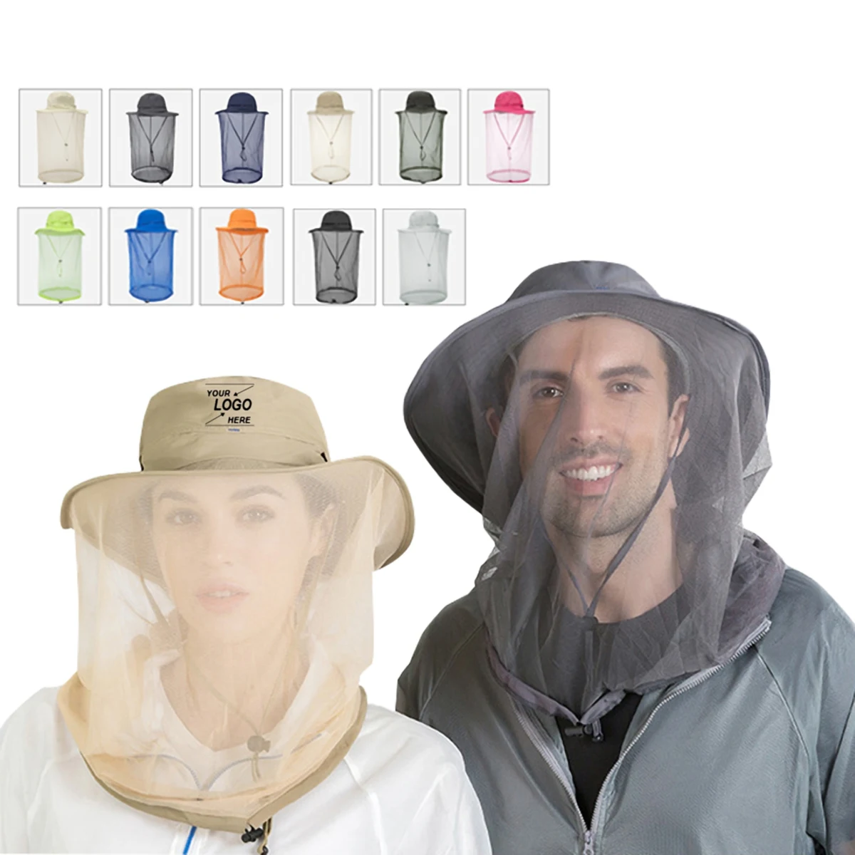 Unisex Outdoor Mosquito Net Hat 1