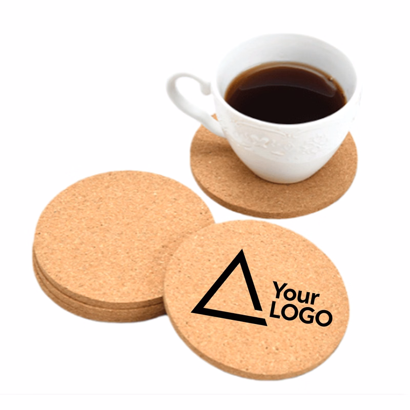 Round Cork Drink Coasters