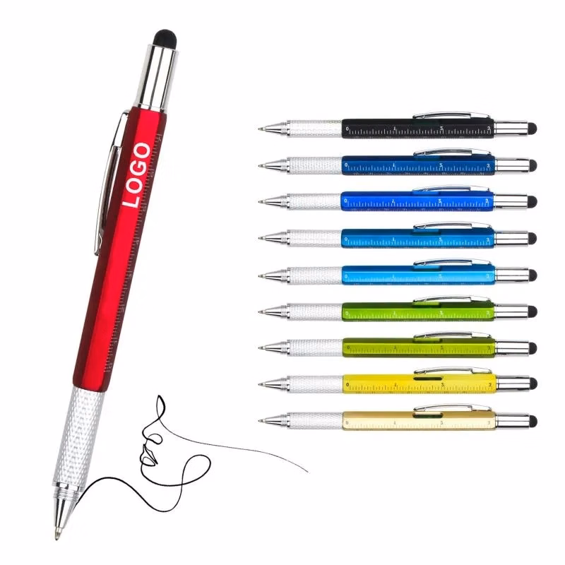 6 In 1 Multifunctional Tool Ballpoint Pen