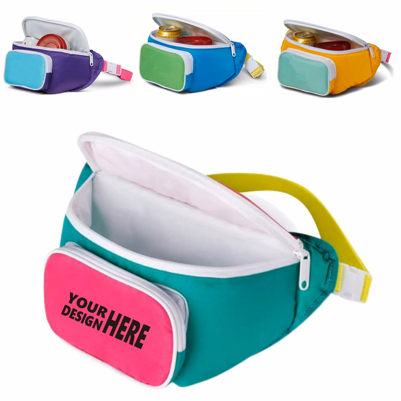 Sports Waist Pack with Insulated Ice Pack Compartment
