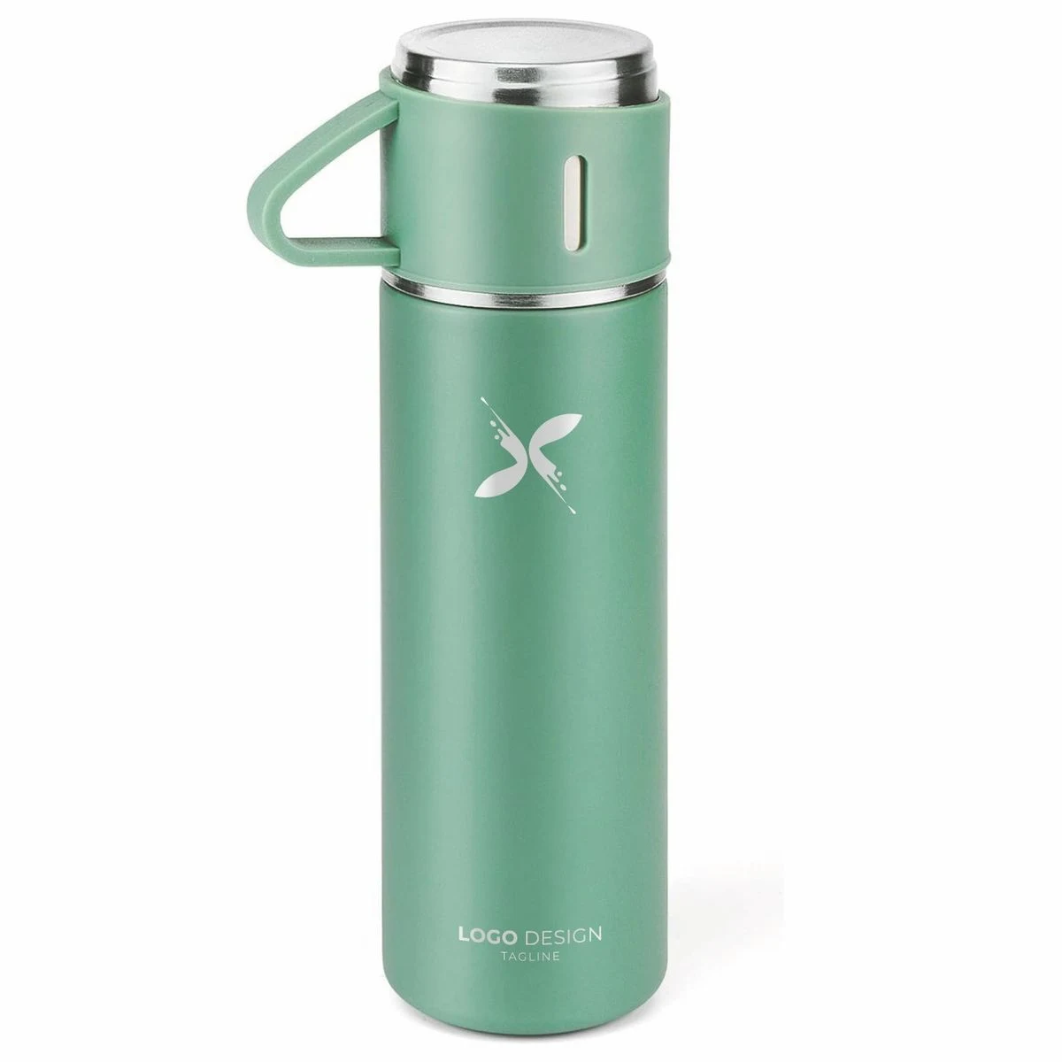 Thermo 7oz Vacuum Insulated Bottle with Cup for Coffee Hot drink and Cold Stainless Steel 1