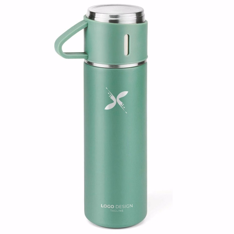 Thermo 7oz Vacuum Insulated Bottle with Cup for Coffee Hot drink and Cold Stainless Steel