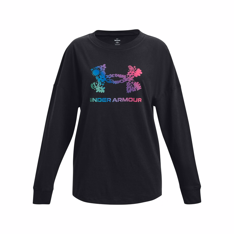 Girls' UA Groovy Gradient Logo Long Sleeve
