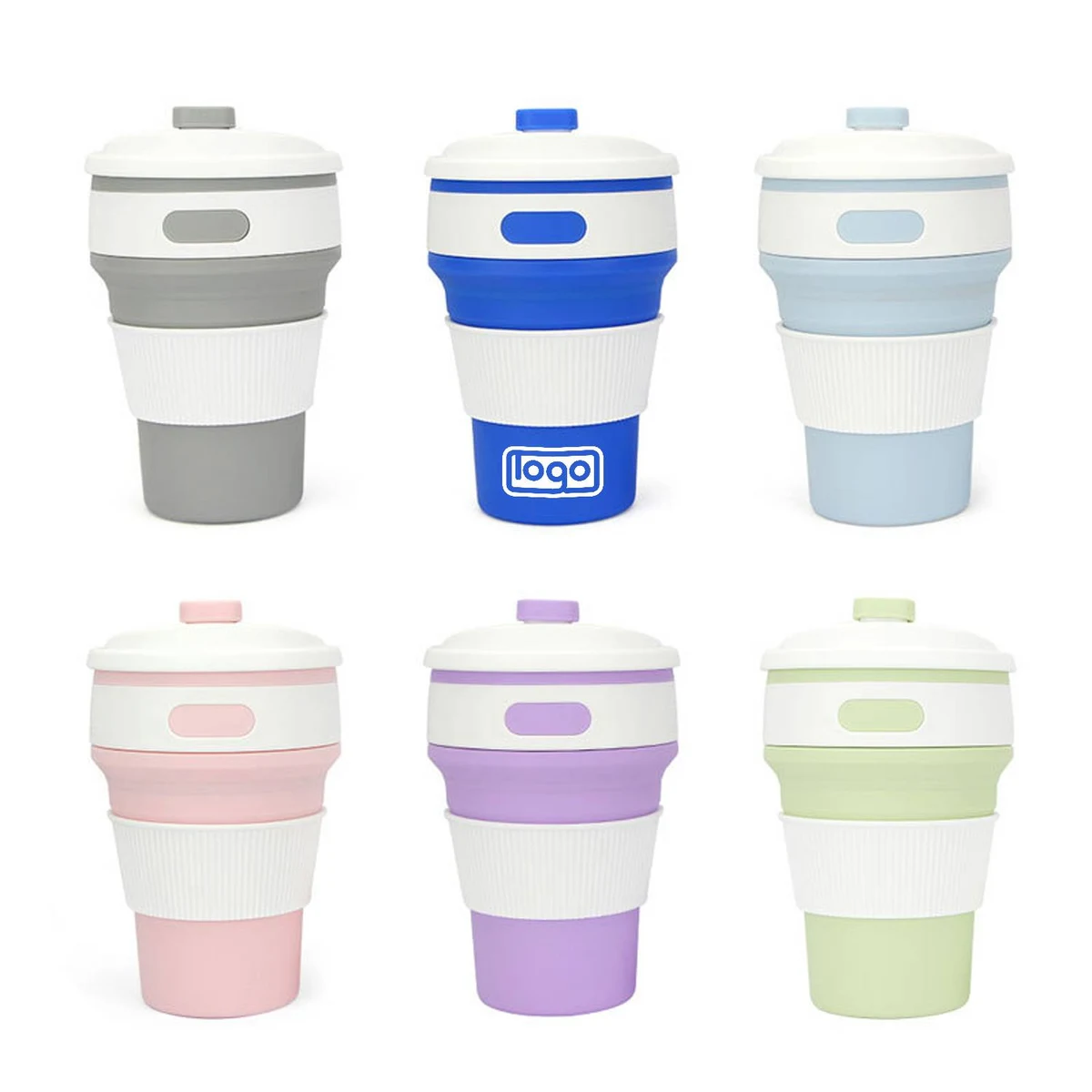 12oz Silicone Travel Folding Cup 1