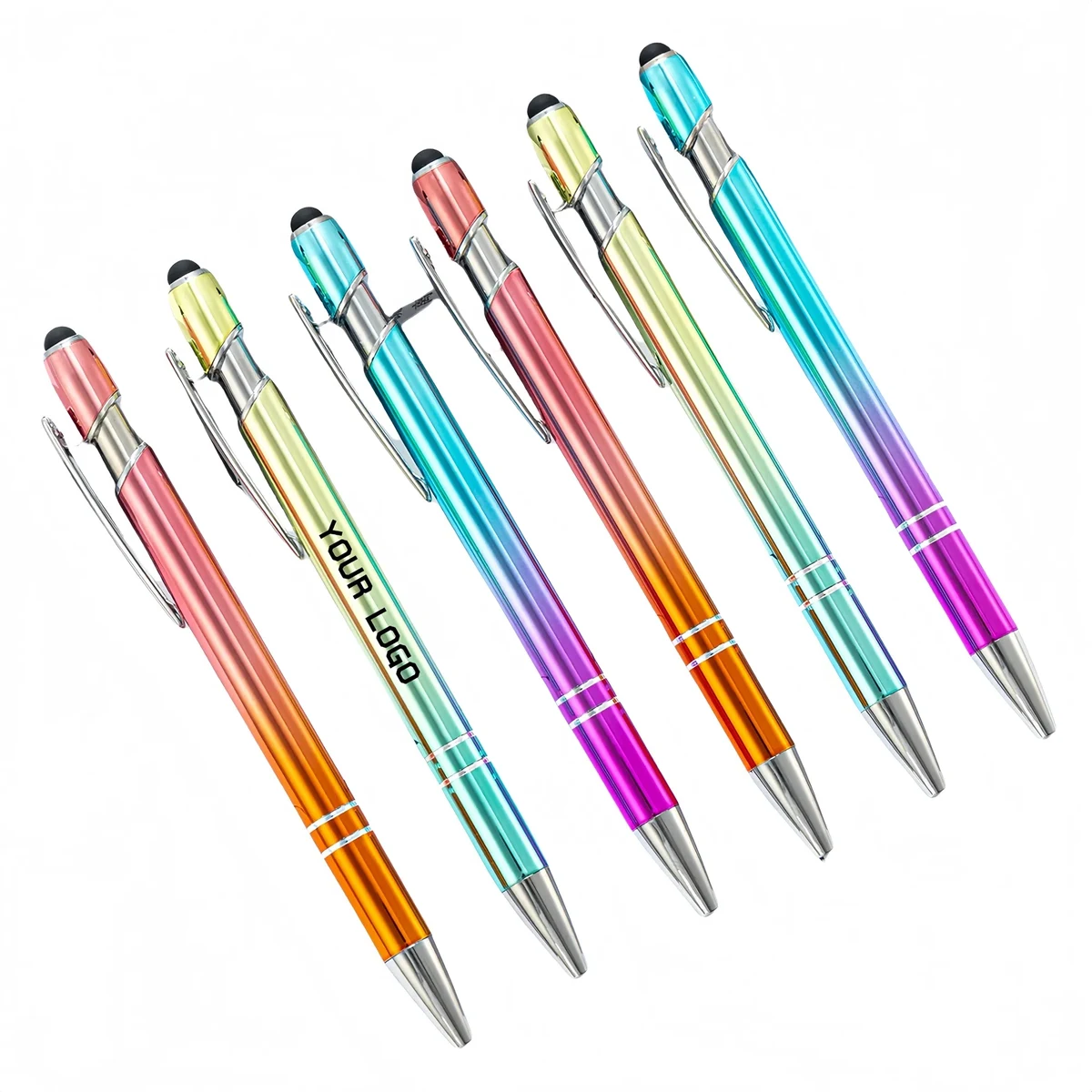 Gradient Color Stylus Metal Pen 1