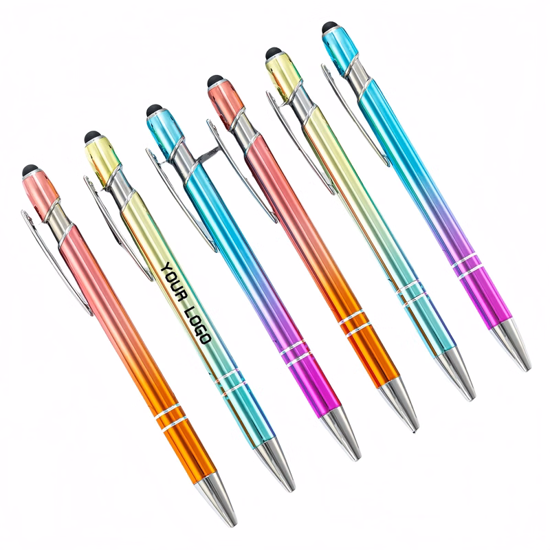 Gradient Color Stylus Metal Pen
