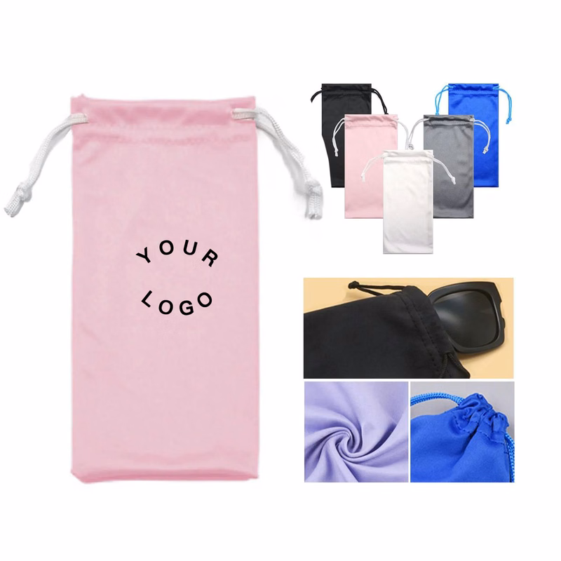 Microfiber Optics Pouch with Drawstring Closure