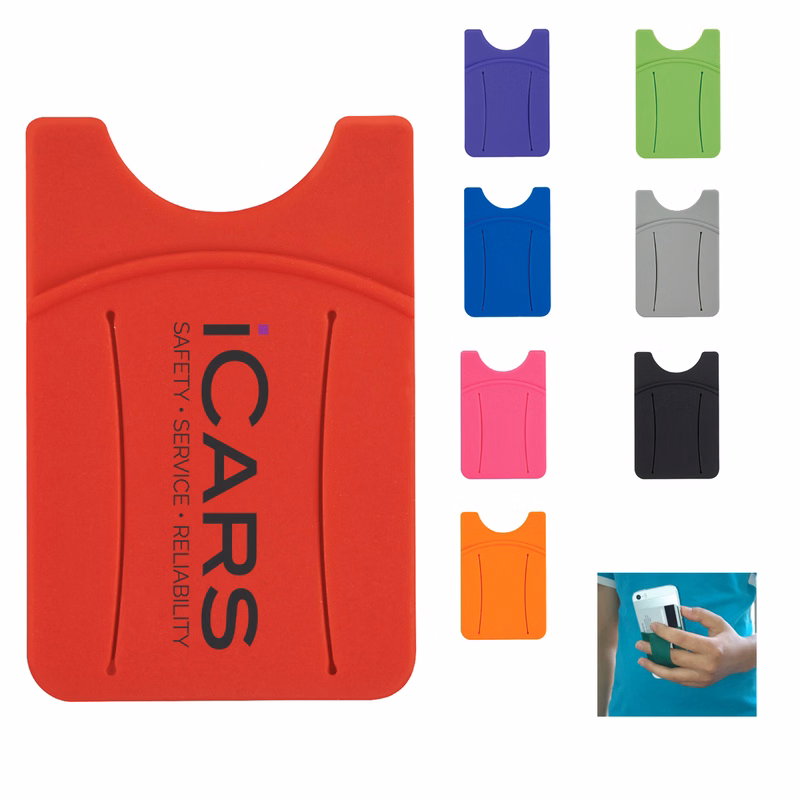 Silicone Phone Wallet With Finger Grip