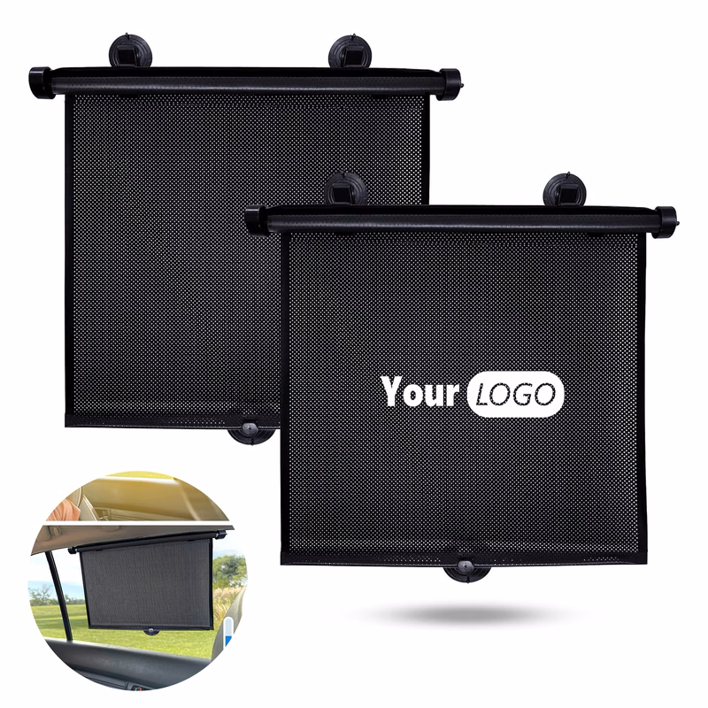 Silicone Telescopic Car Side Sunshade Roller Blind
