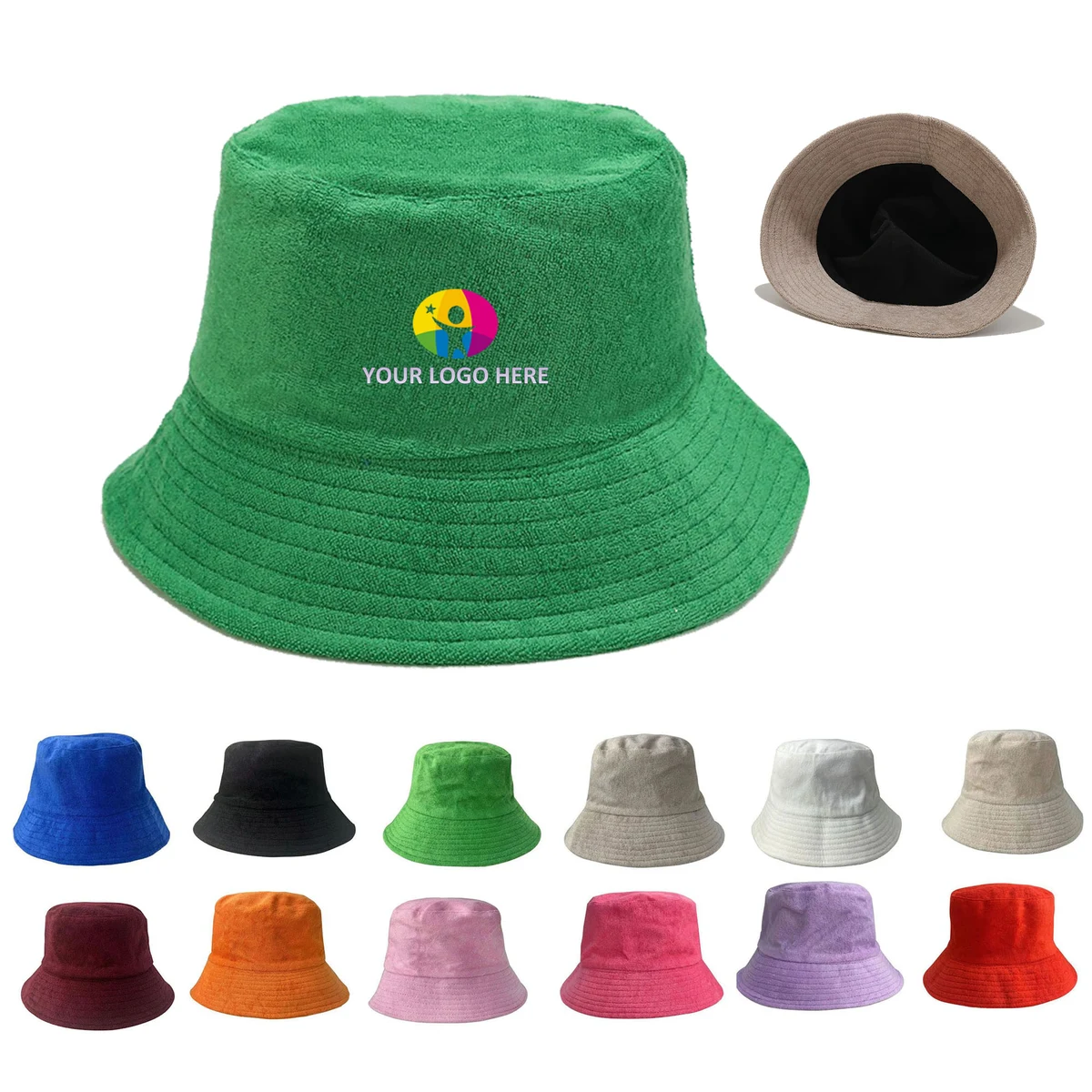 Customizable Velour Visor Cap 1