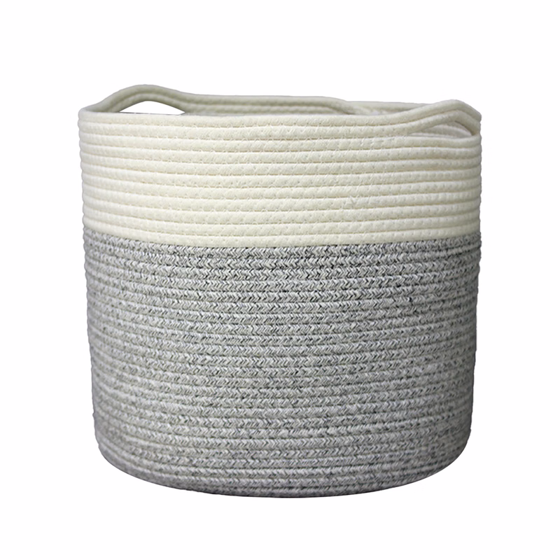 Cotton Rope Large Capacity Round Basket