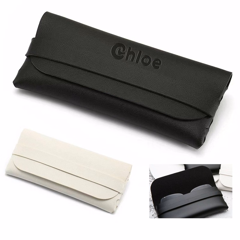 Portable PU Leather Handcrafted Eyeglass Pouch