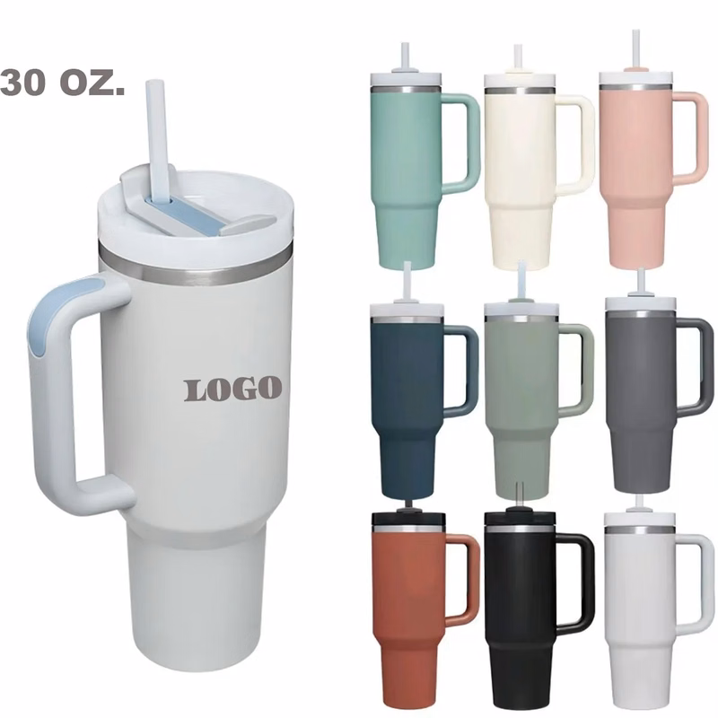 H 2.0 FlowState Tumbler with Handle and Straw Lid